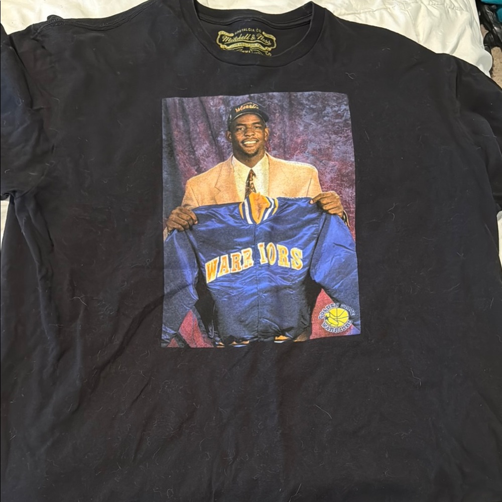 Mitchell & Ness Blue and Black Short Sleeve Tees